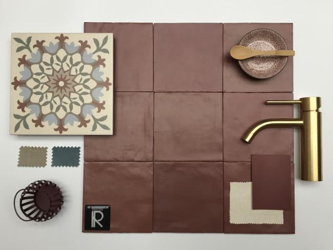 MOODBOARD BORDEAU 14X14 MAT
